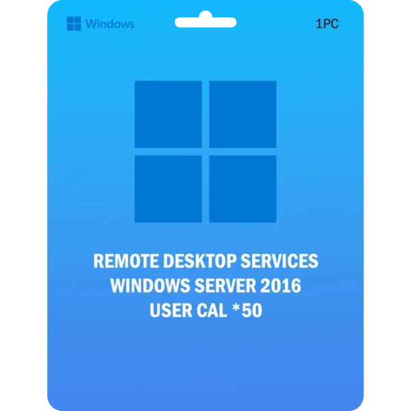 Licencias de Acceso de Cliente (CAL) de Windows Server 2016 Remote Desktop Services User (50)