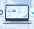 Portátil con aplicaciones de documentos y hojas de cálculo para comparar Office para Mac